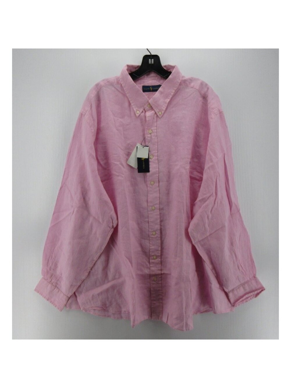 Ralph Lauren Shirt 3XB Big Linen Button Down Preppy Quiet Luxury Woven